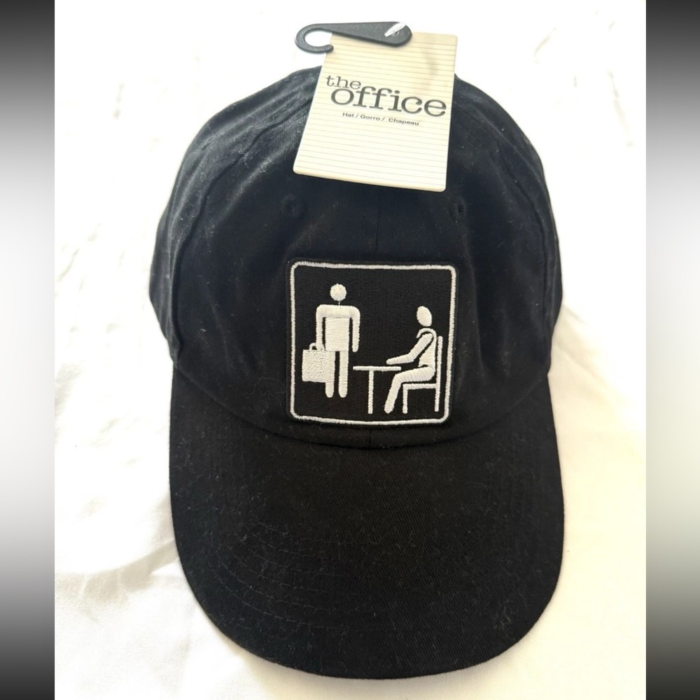 THE OFFICE BASEBALL HAT STRAPBACK CAP BLACK WHITE OFFICIAL FUNKO TV SHOW